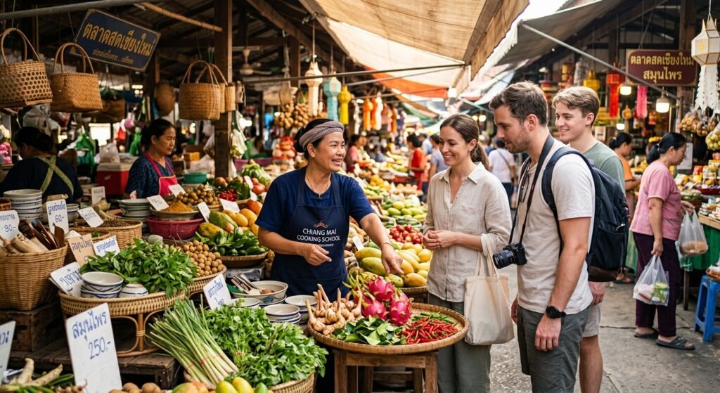 morning market and cooking tour in Chiang Mai