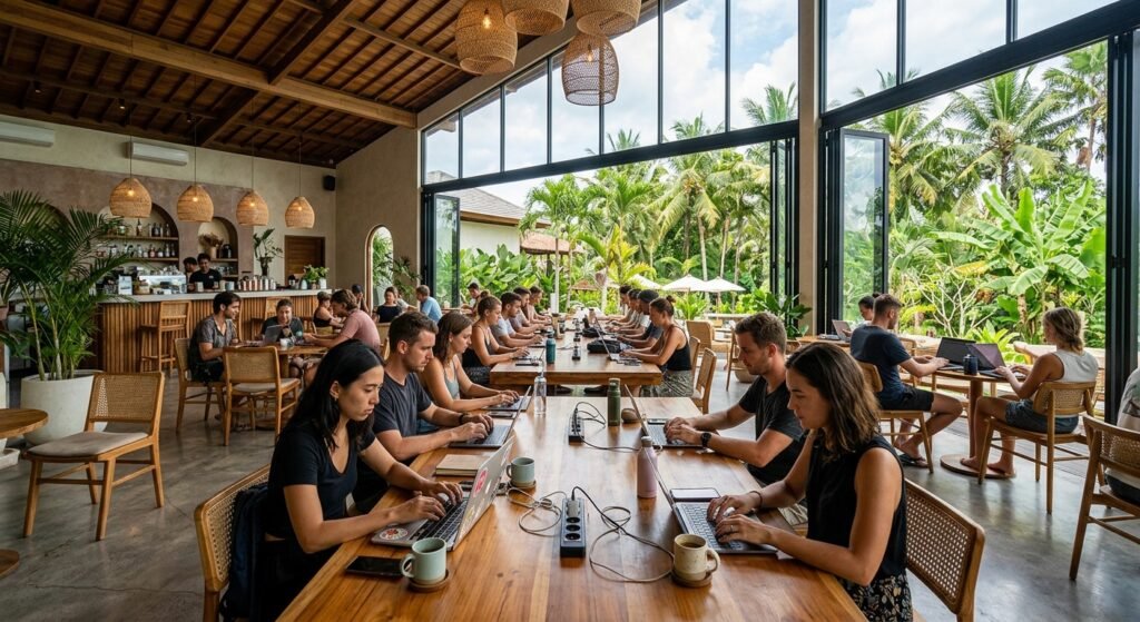 nomad-friendly cafes in Bali
