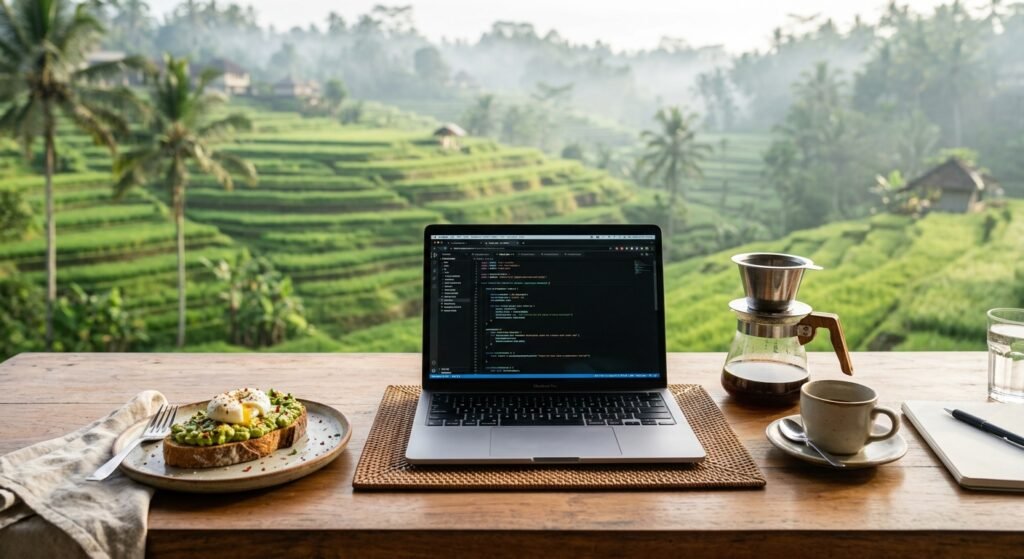 nomad-friendly cafes in Bali