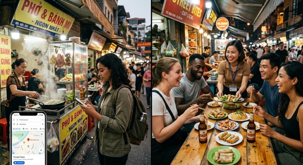 self-guided vs paid food tours